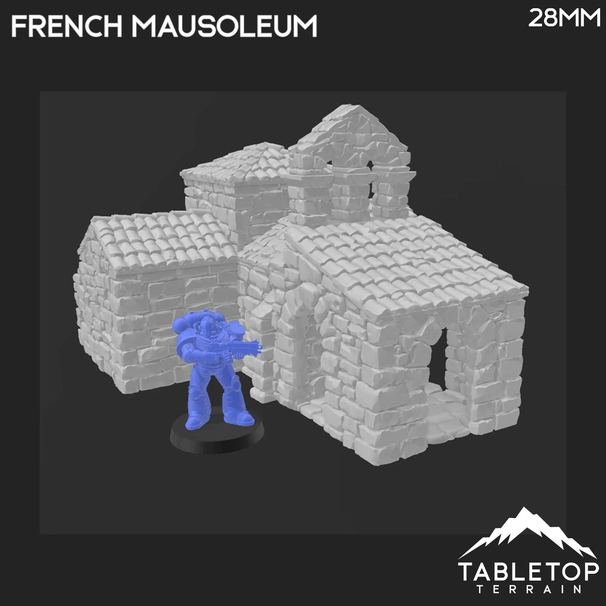 Tabletop Terrain Building French Mausoleum - Country & King - Fantasy Historical Building
