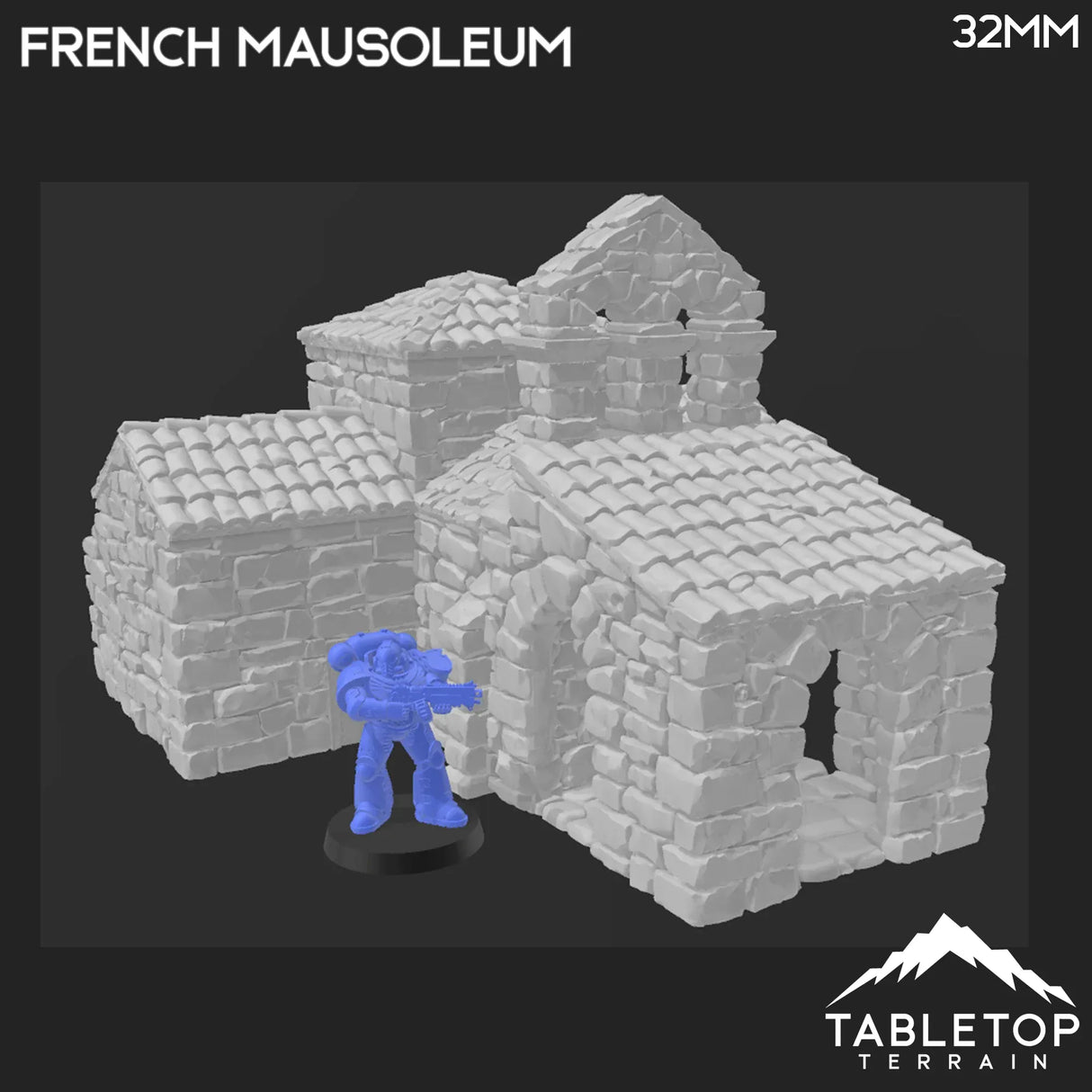 Tabletop Terrain Building French Mausoleum - Country & King - Fantasy Historical Building