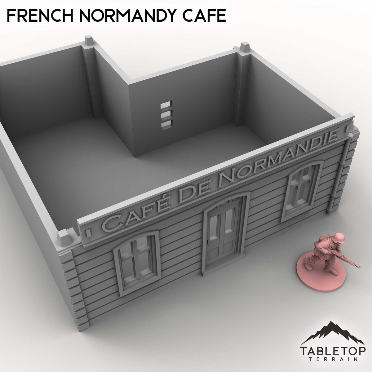 Tabletop Terrain Building French Normandy Cafe