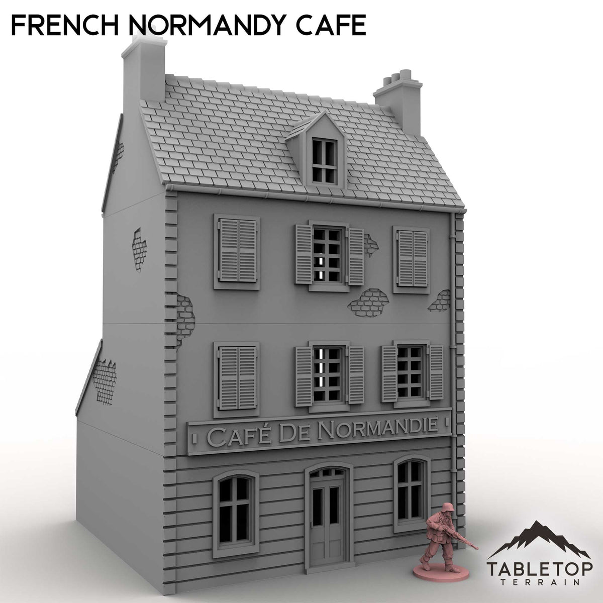 Tabletop Terrain Building French Normandy Cafe