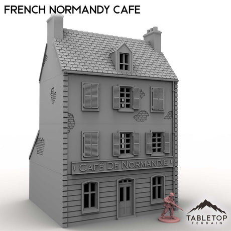 Tabletop Terrain Building French Normandy Cafe