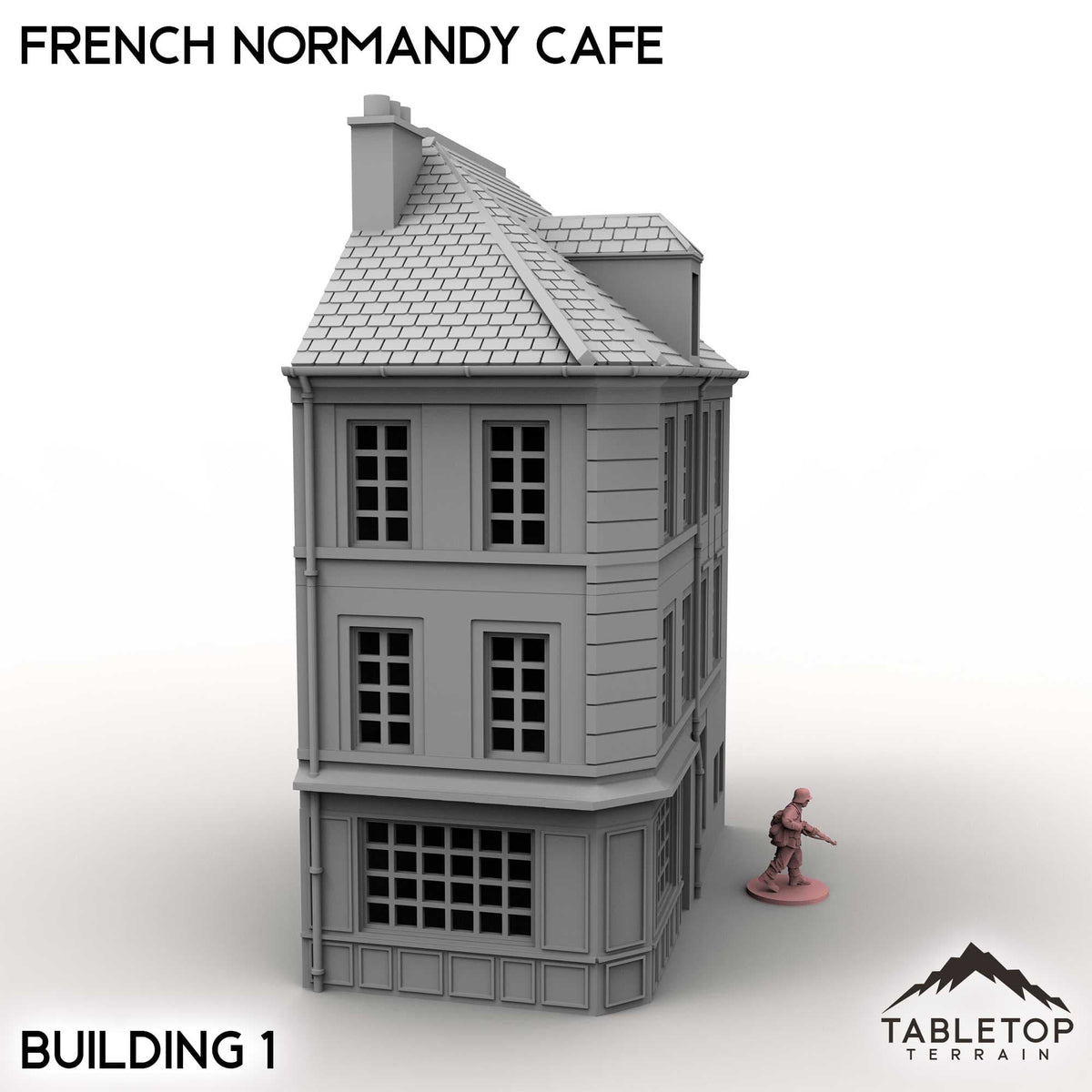 Tabletop Terrain Building French Normandy Corner Buildings