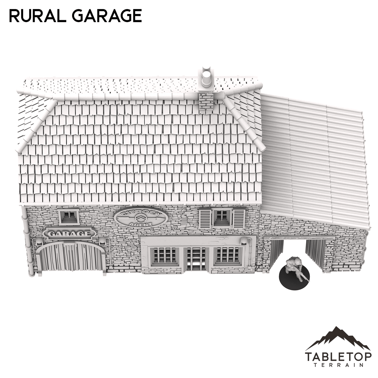 Tabletop Terrain Building French Rural Garage