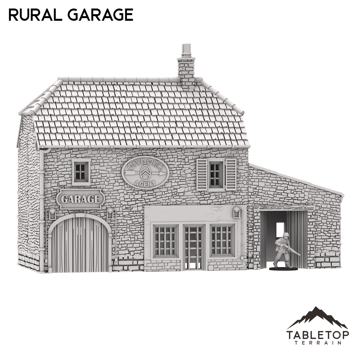 Tabletop Terrain Building French Rural Garage