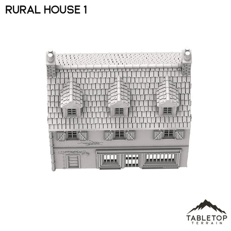 Tabletop Terrain Building French Rural House 1