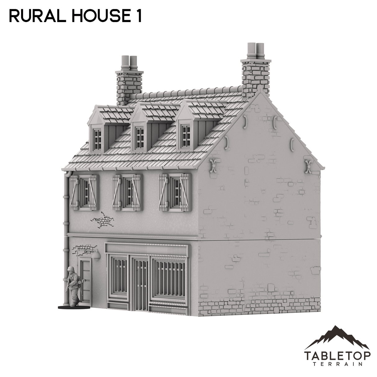 Tabletop Terrain Building French Rural House 1