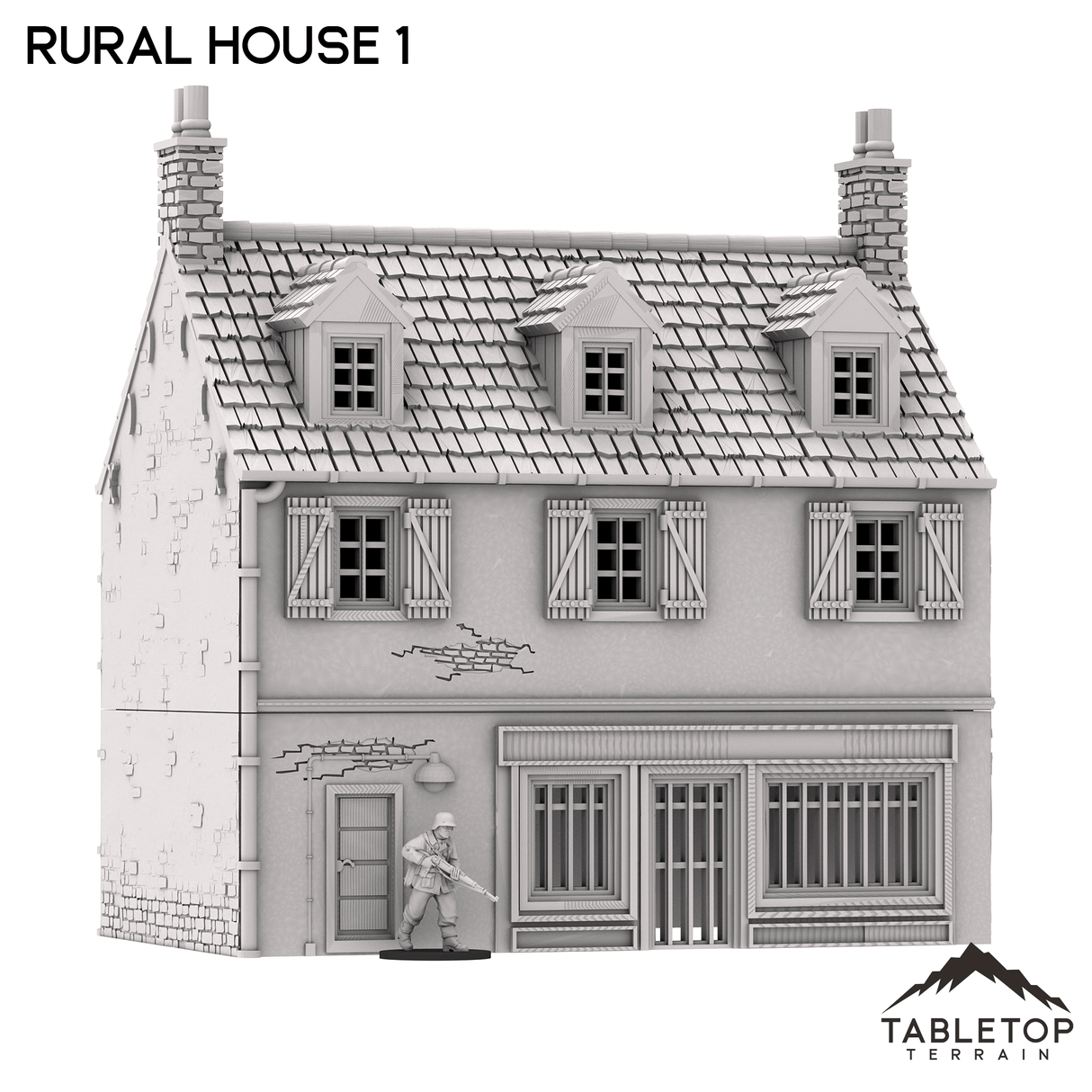 Tabletop Terrain Building French Rural House 1