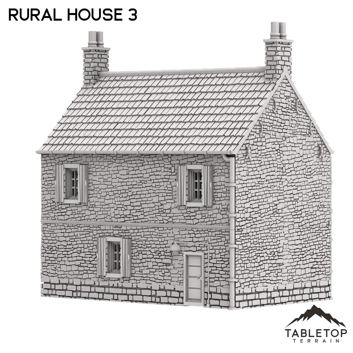 Tabletop Terrain Building French Rural House 3