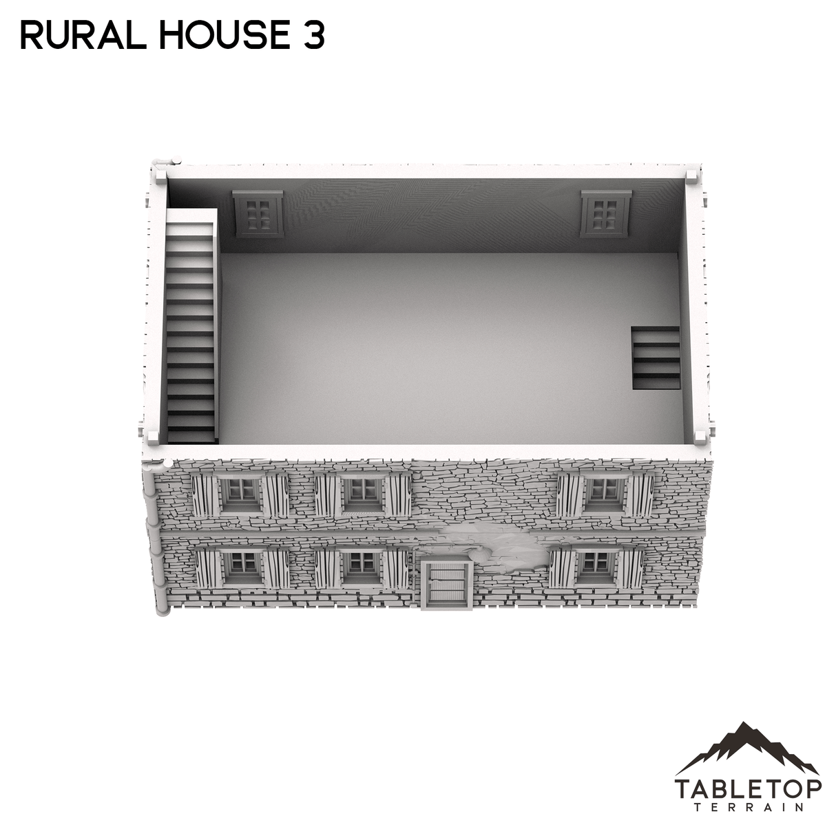 Tabletop Terrain Building French Rural House 3