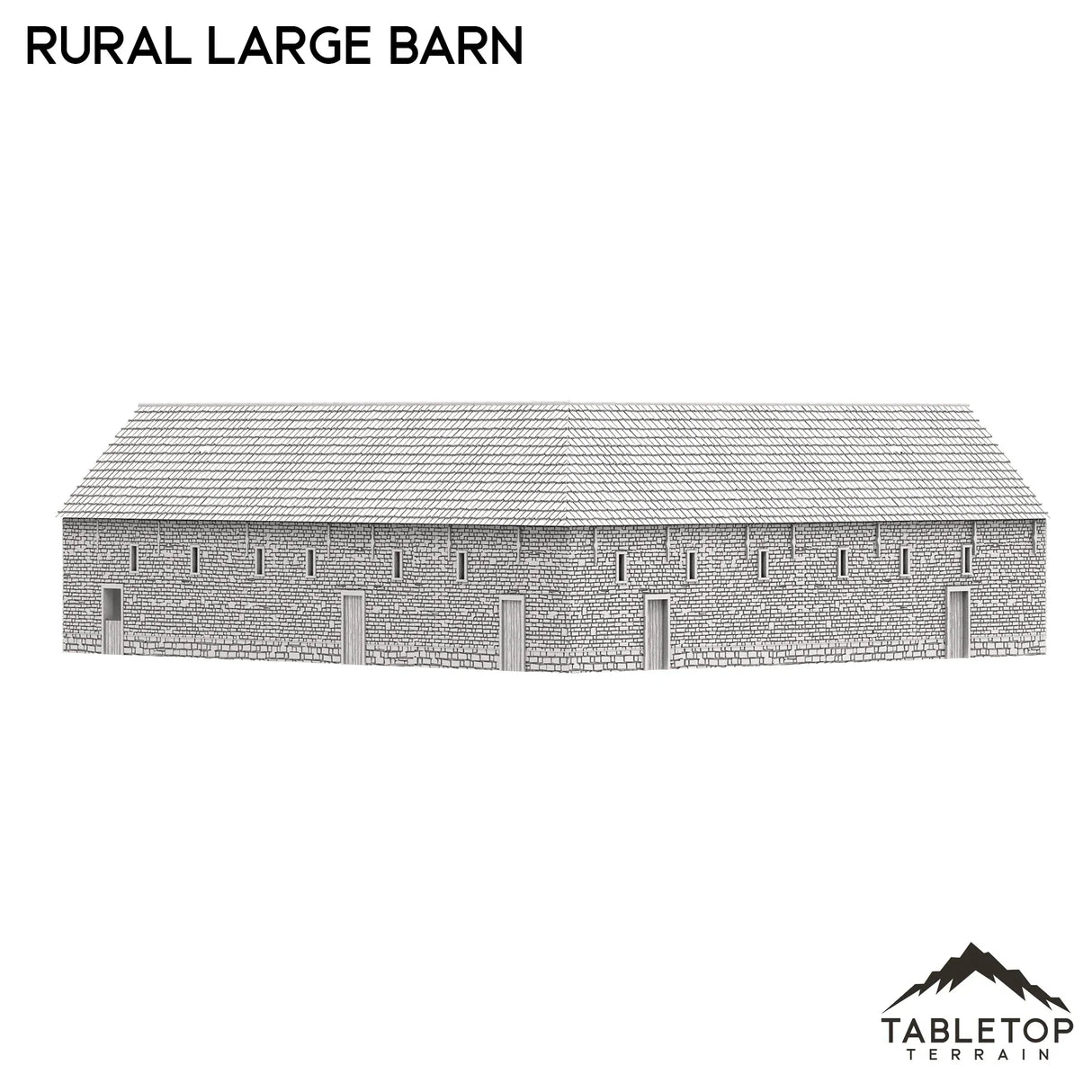 Tabletop Terrain Building French Rural Large Barn