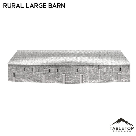 Tabletop Terrain Building French Rural Large Barn