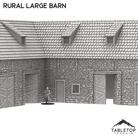 Tabletop Terrain Building French Rural Large Barn