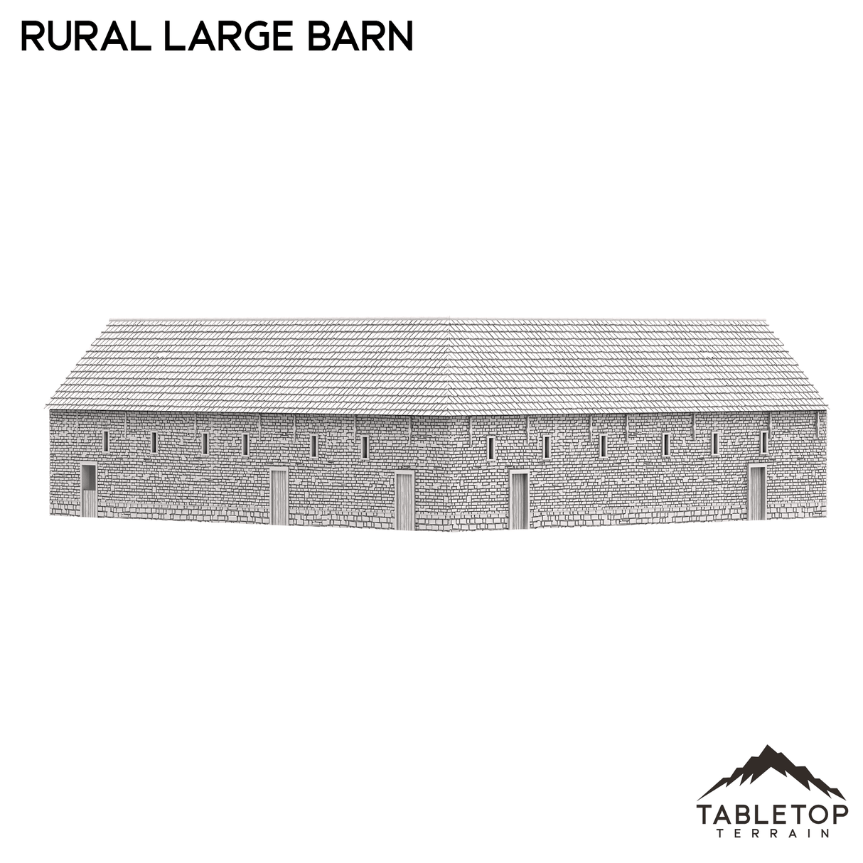 Tabletop Terrain Building French Rural Large Barn