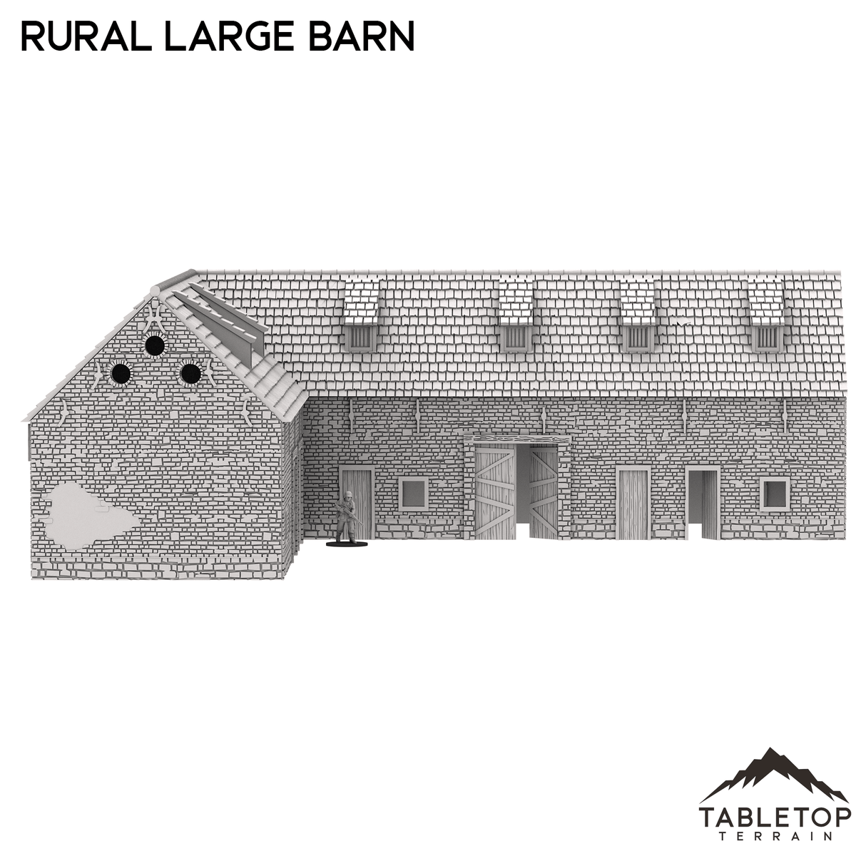 Tabletop Terrain Building French Rural Large Barn