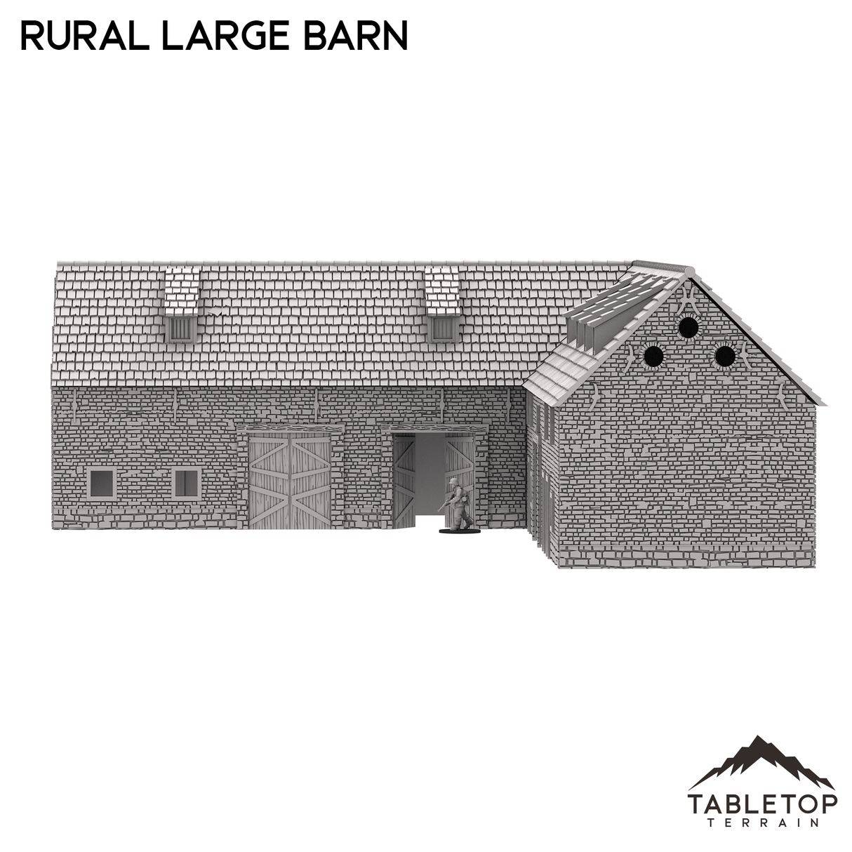 Tabletop Terrain Building French Rural Large Barn