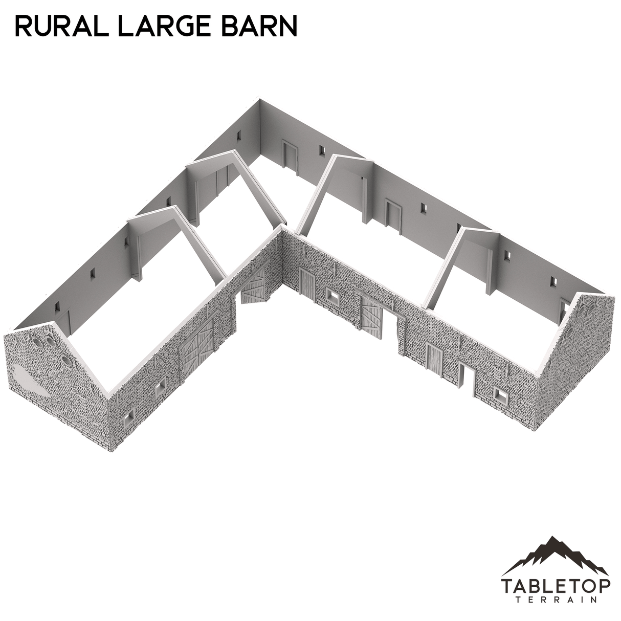 Tabletop Terrain Building French Rural Large Barn