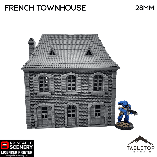 Tabletop Terrain Building French Townhouse - WWII Building