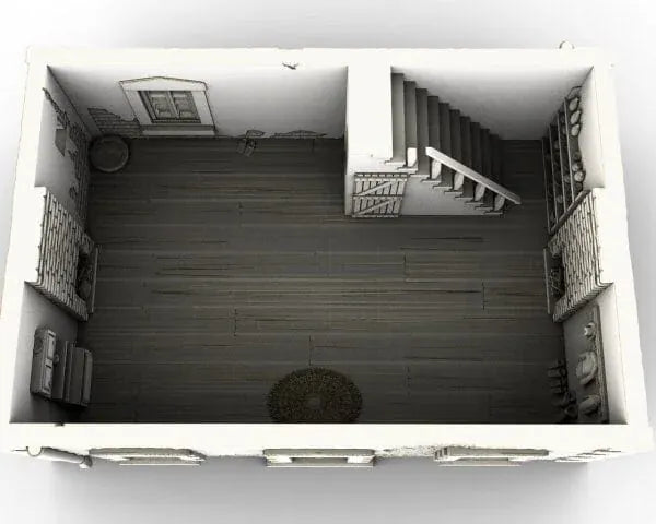 Tabletop Terrain Building French Townhouse - WWII Building
