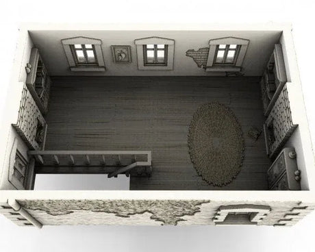 Tabletop Terrain Building French Townhouse - WWII Building