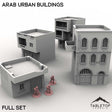 Tabletop Terrain Building Full Set / 32mm Arab Urban Buildings