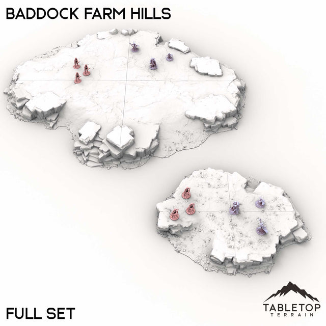 Tabletop Terrain Building Full Set / 32mm Baddock Farm Hills