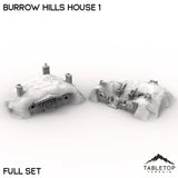 Tabletop Terrain Building Full Set / 32mm Burrow Hills House 1