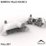 Tabletop Terrain Building Full Set / 32mm Burrow Hills House 2