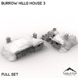 Tabletop Terrain Building Full Set / 32mm Burrow Hills House 3