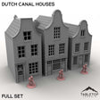 Tabletop Terrain Building Full Set / 32mm Dutch Canal Houses
