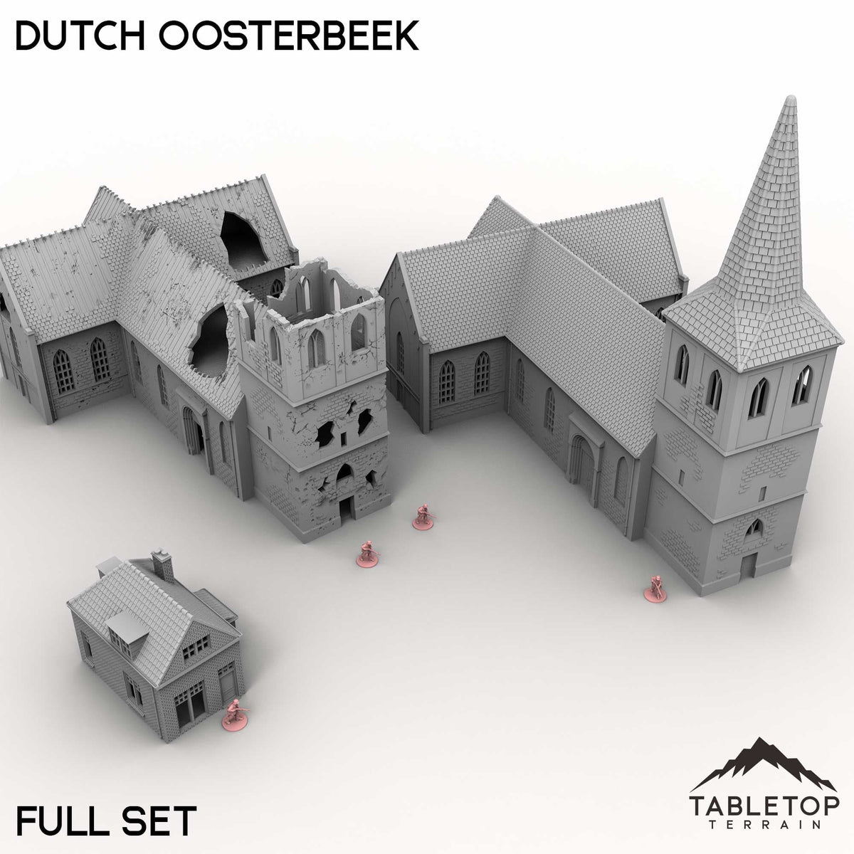 Tabletop Terrain Building Full Set / 32mm Dutch Oosterbeek