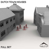 Tabletop Terrain Building Full Set / 32mm Dutch Town Houses