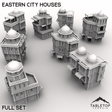 Tabletop Terrain Building Full Set / 32mm Eastern City Houses