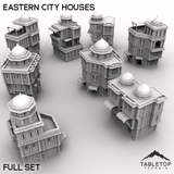 Tabletop Terrain Building Full Set / 32mm Eastern City Houses