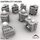 Tabletop Terrain Building Full Set / 32mm Eastern City Houses