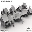 Tabletop Terrain Building Full Set / 32mm Elven Houses