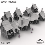 Tabletop Terrain Building Full Set / 32mm Elven Houses
