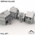 Tabletop Terrain Building Full Set / 32mm German Village