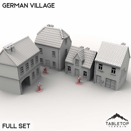Tabletop Terrain Building Full Set / 32mm German Village