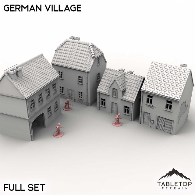 Tabletop Terrain Building Full Set / 32mm German Village