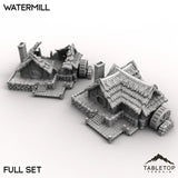 Tabletop Terrain Building Full Set / 32mm Halfling Village Watermill