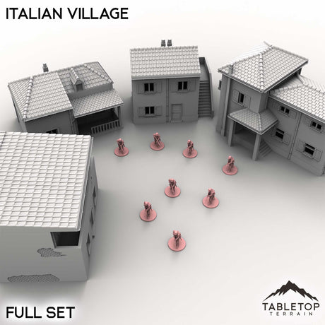 Tabletop Terrain Building Full Set / 32mm Italian Village