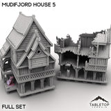 Tabletop Terrain Building Full Set / 32mm Mudifjord House 5