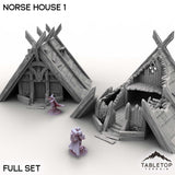 Tabletop Terrain Building Full Set / 32mm Norse House 1