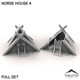 Tabletop Terrain Building Full Set / 32mm Norse House 4