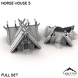 Tabletop Terrain Building Full Set / 32mm Norse House 5