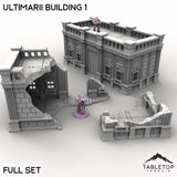 Tabletop Terrain Building Full Set / 32mm Ultimarii Building 1