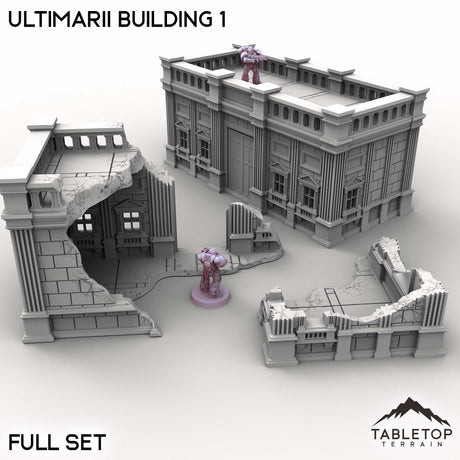 Tabletop Terrain Building Full Set / 32mm Ultimarii Building 1