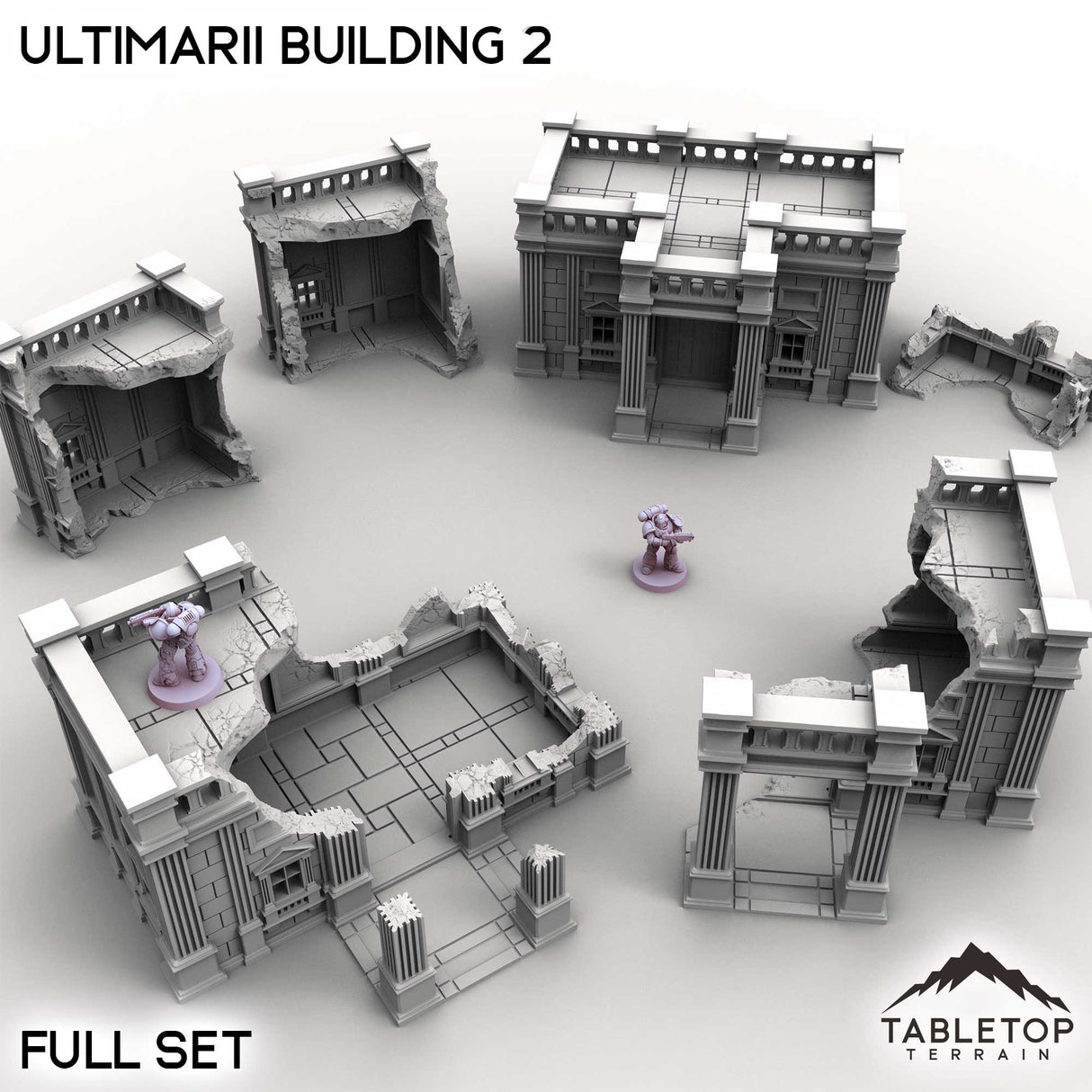 Tabletop Terrain Building Full Set / 32mm Ultimarii Building 2