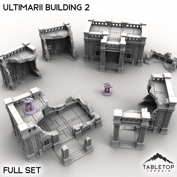 Tabletop Terrain Building Full Set / 32mm Ultimarii Building 2