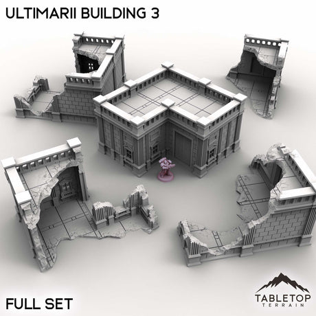 Tabletop Terrain Building Full Set / 32mm Ultimarii Building 3